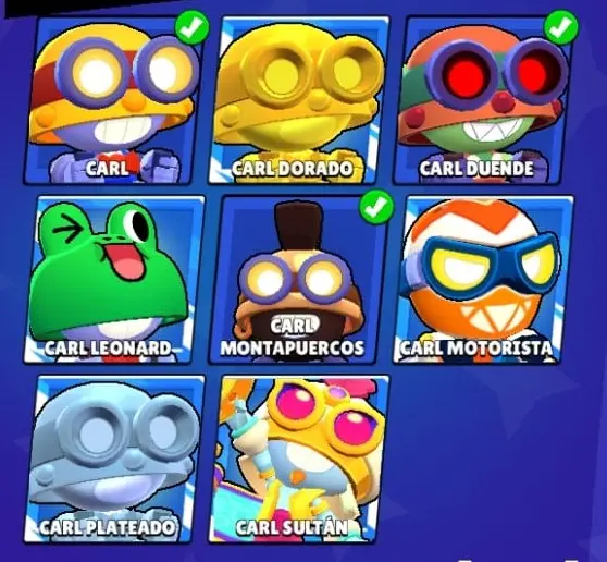 skins de Carl de Brawl Stars