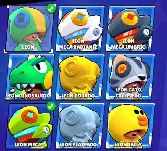 skins de leon de Brawl Stars