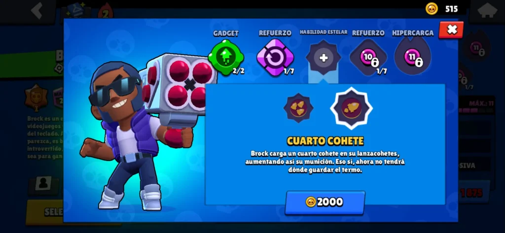 mejorar personajes en Brawl Stars