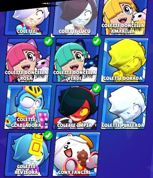 skins de colette de Brawl Stars