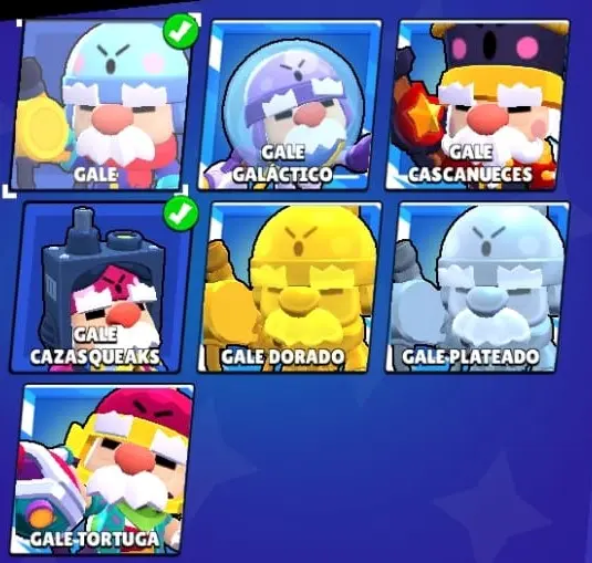 Skins de Gale de Brawl Stars