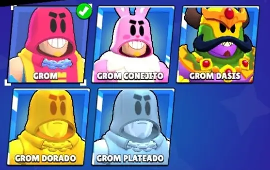 skins de Grom de Brawl Stars